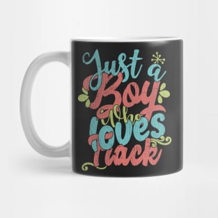 Just A Boy Who Loves Track Gift product Mug